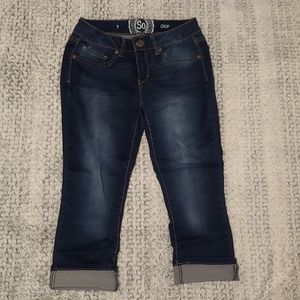 Dark Wash Jean Capris